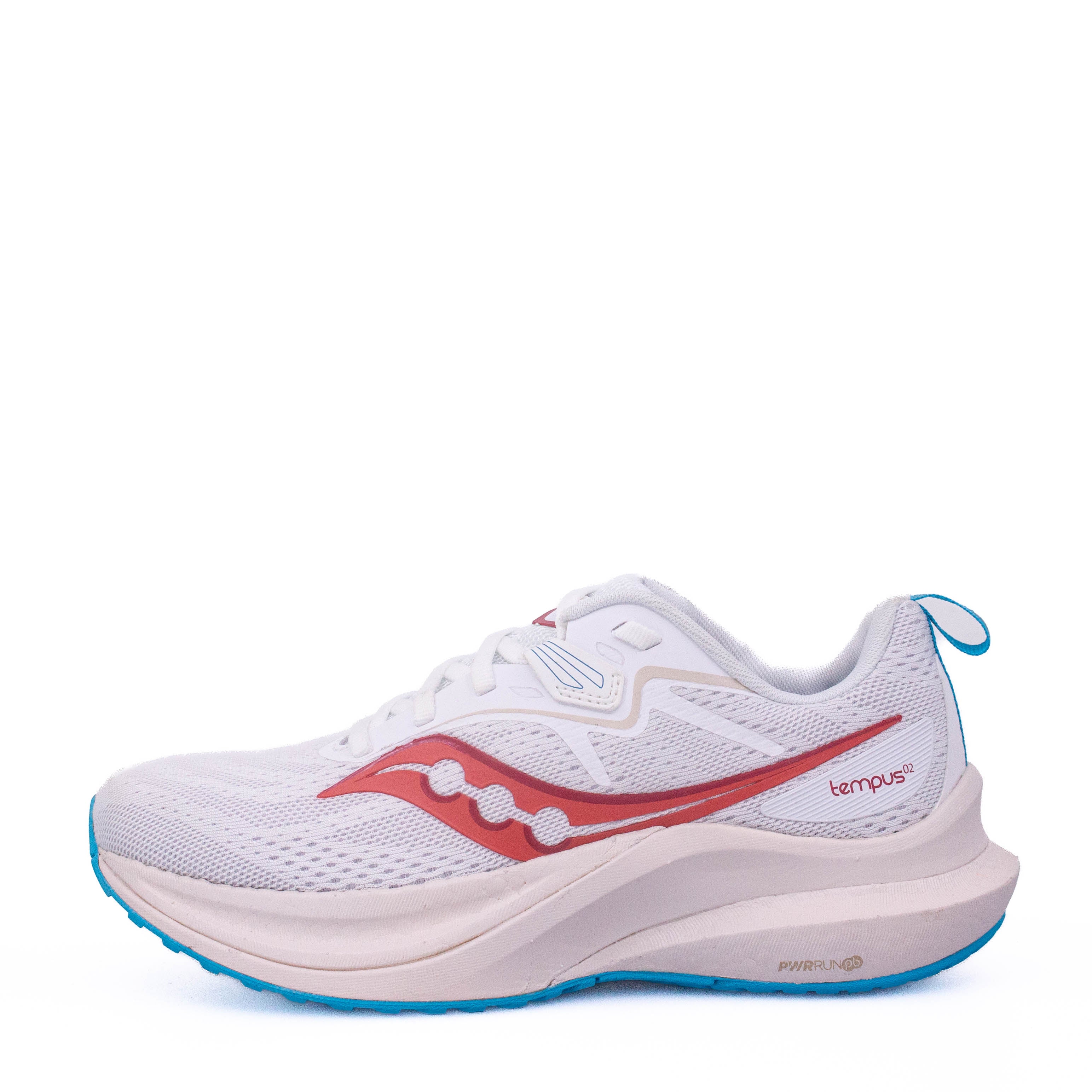 Saucony Tempus 2 (B Standard) Womens White/Cayenne - Frontrunner Colombo